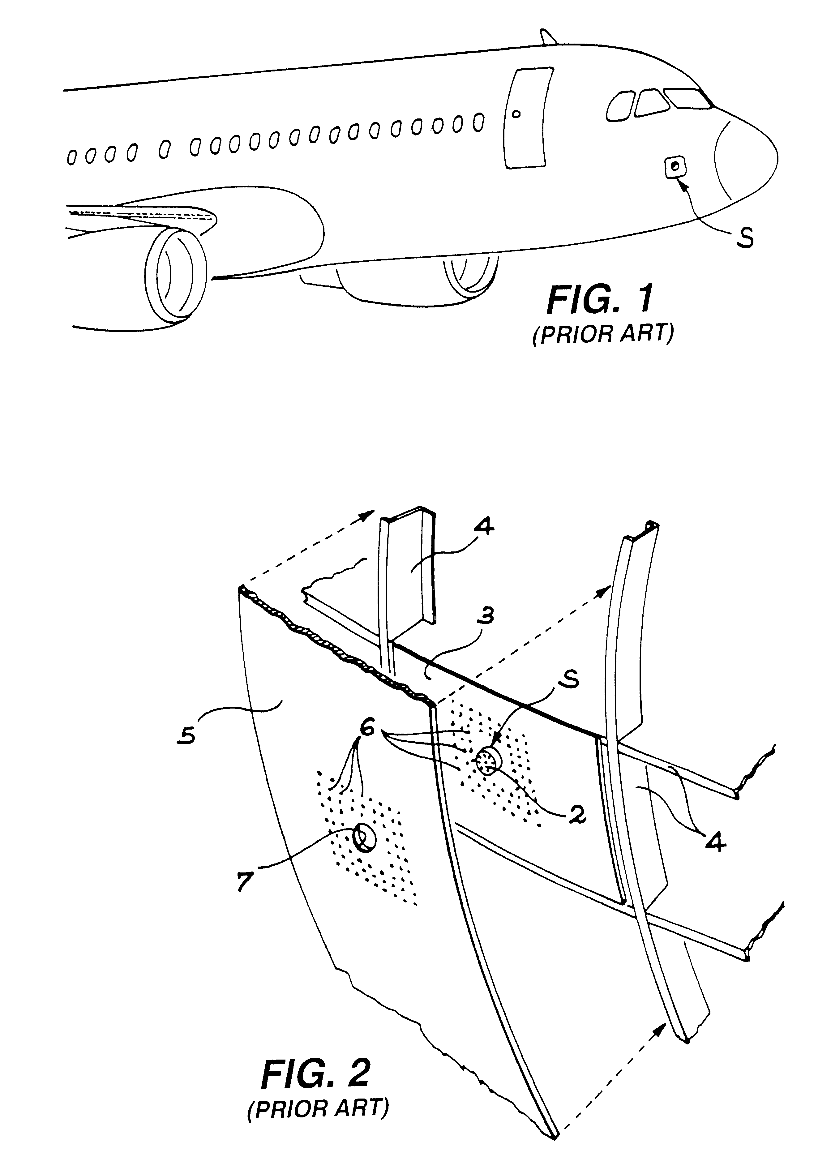 Device for pressure tapping and procedure for setting it on a fuselage panel of an aircraft