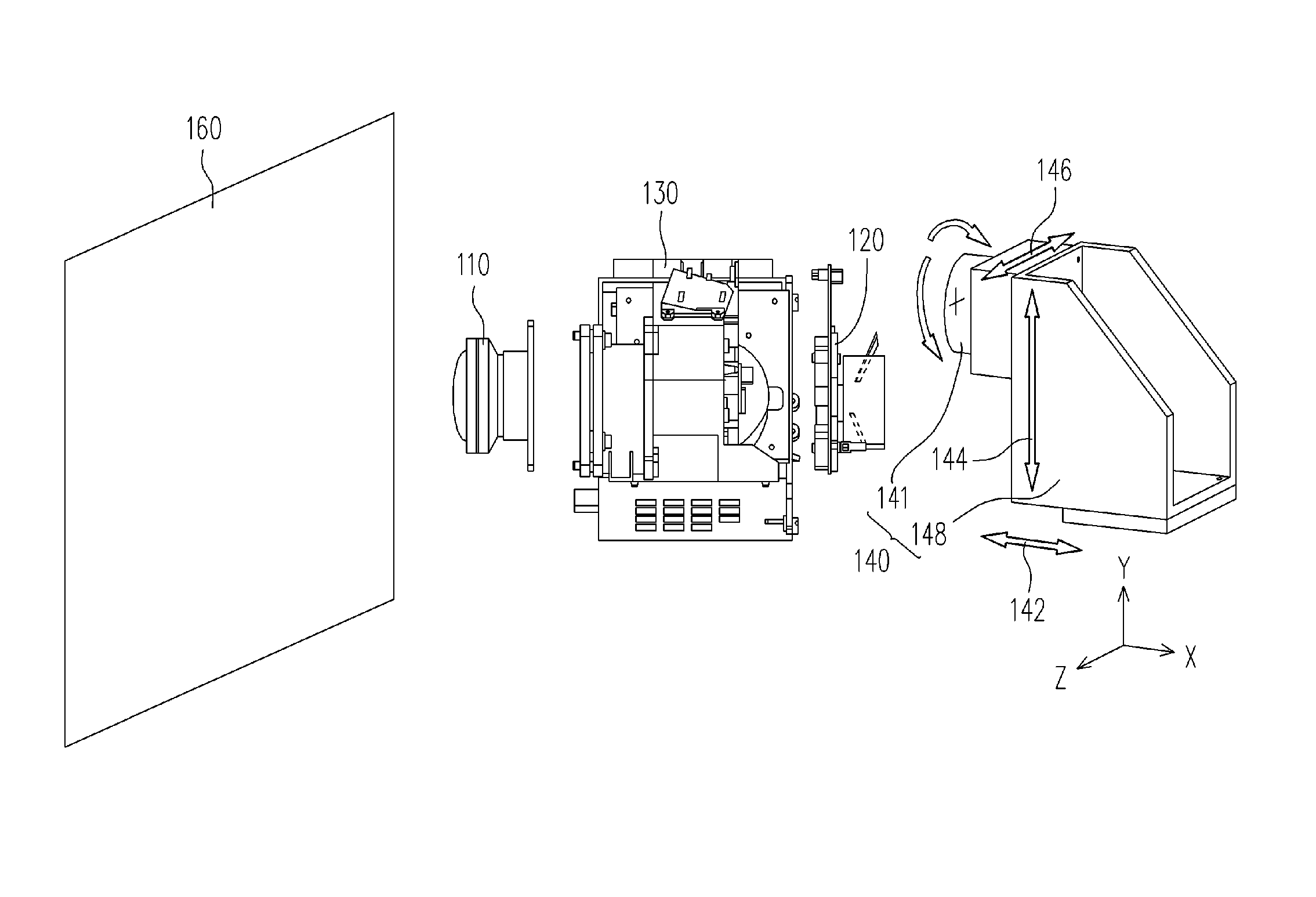 Optical projection apparatus and assembling method thereof