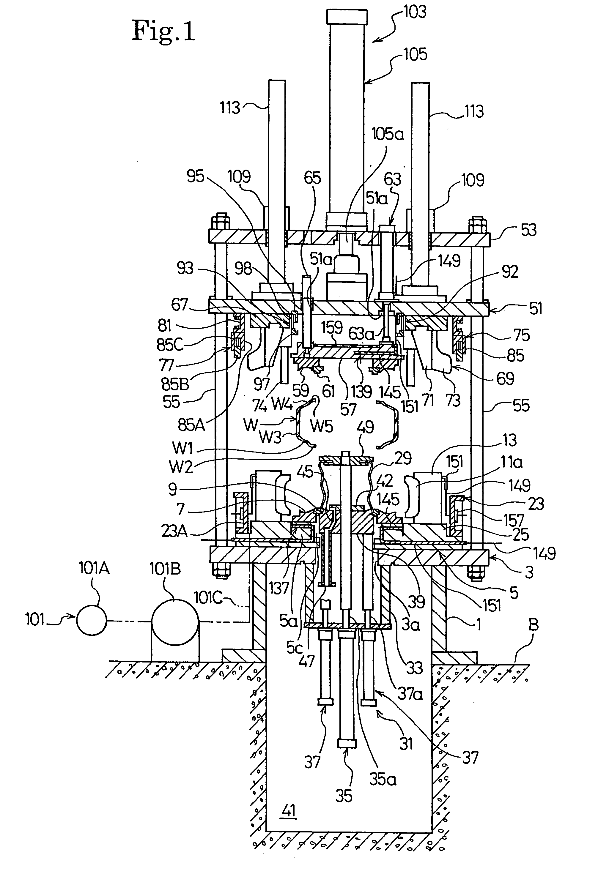Method and device for vulcanizing tire