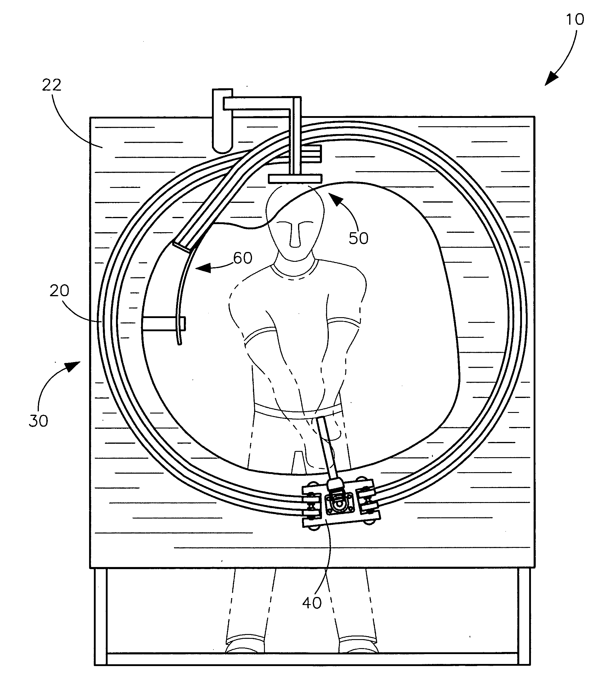 Golf swing exercising/training apparatus and associated method