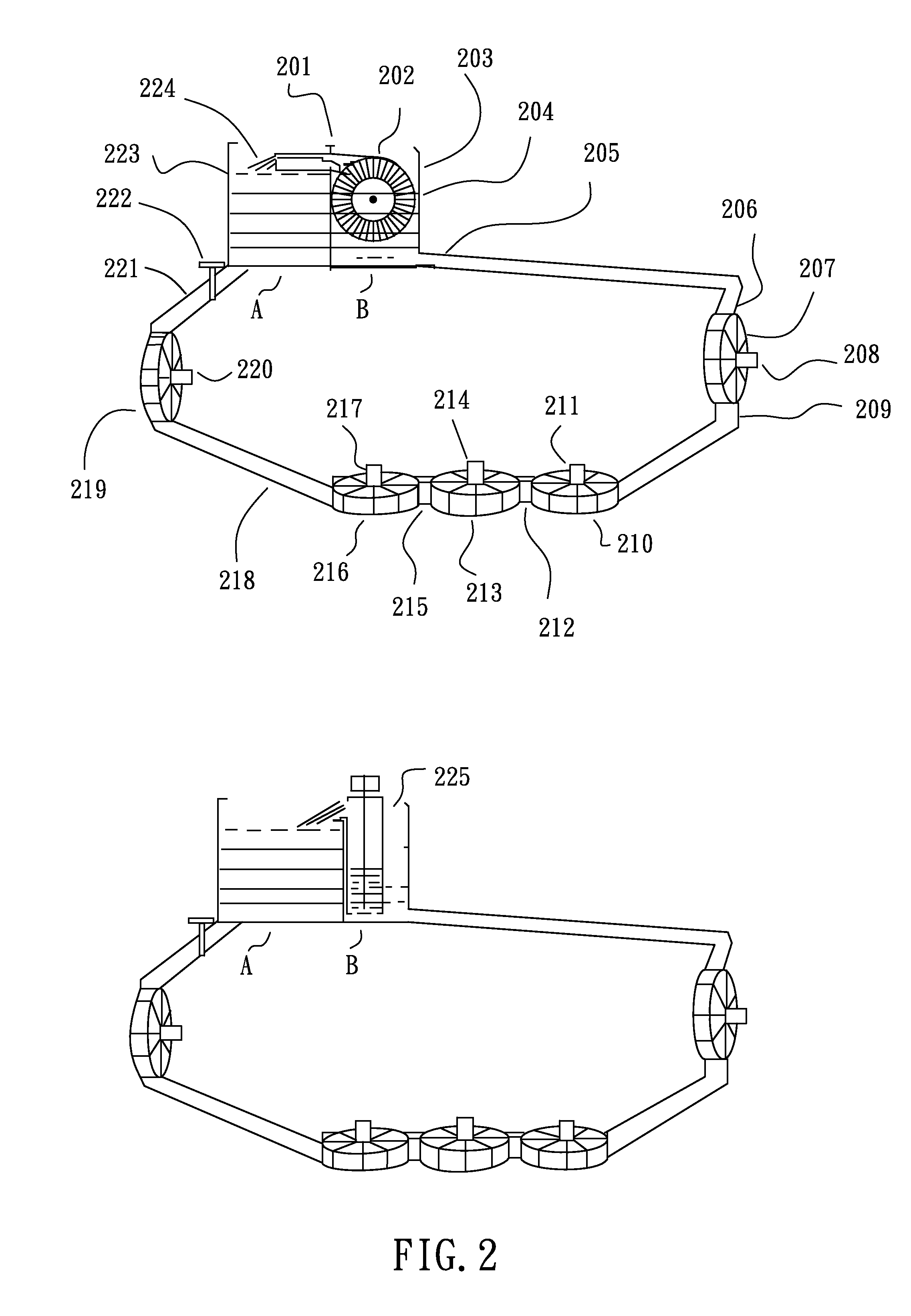Device and method for utilizing water flow kinetic energy continuously