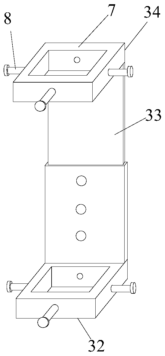 Leveling rod inclination correcting device