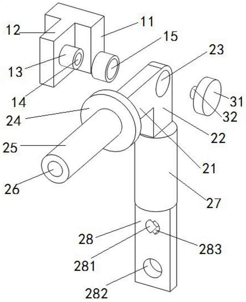 Device for measuring length of jackscrew of traction roller for substrate glass