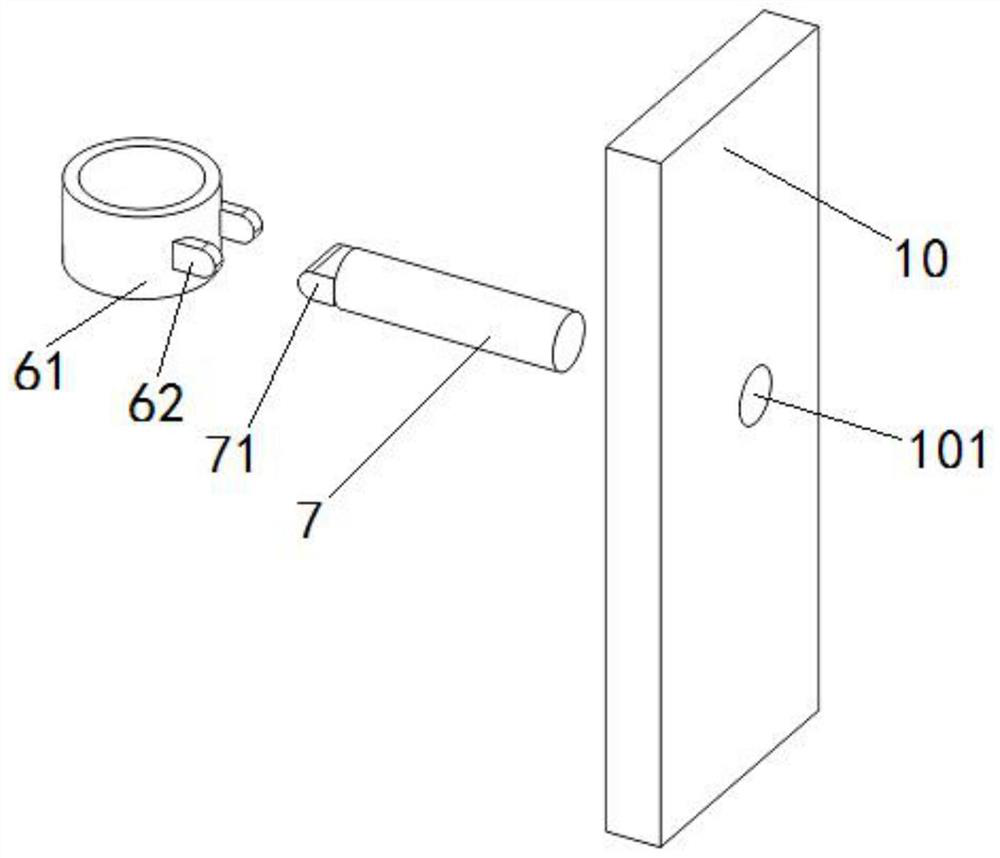 Device for measuring length of jackscrew of traction roller for substrate glass