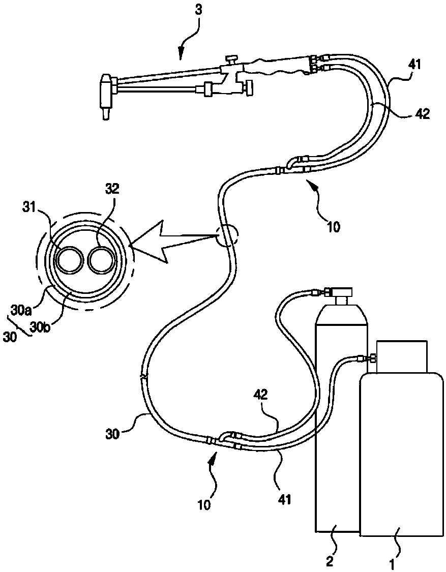 Method for manufacturing branch pipe and branch connection device for hose connection and fuel supply hose manufactured thereby