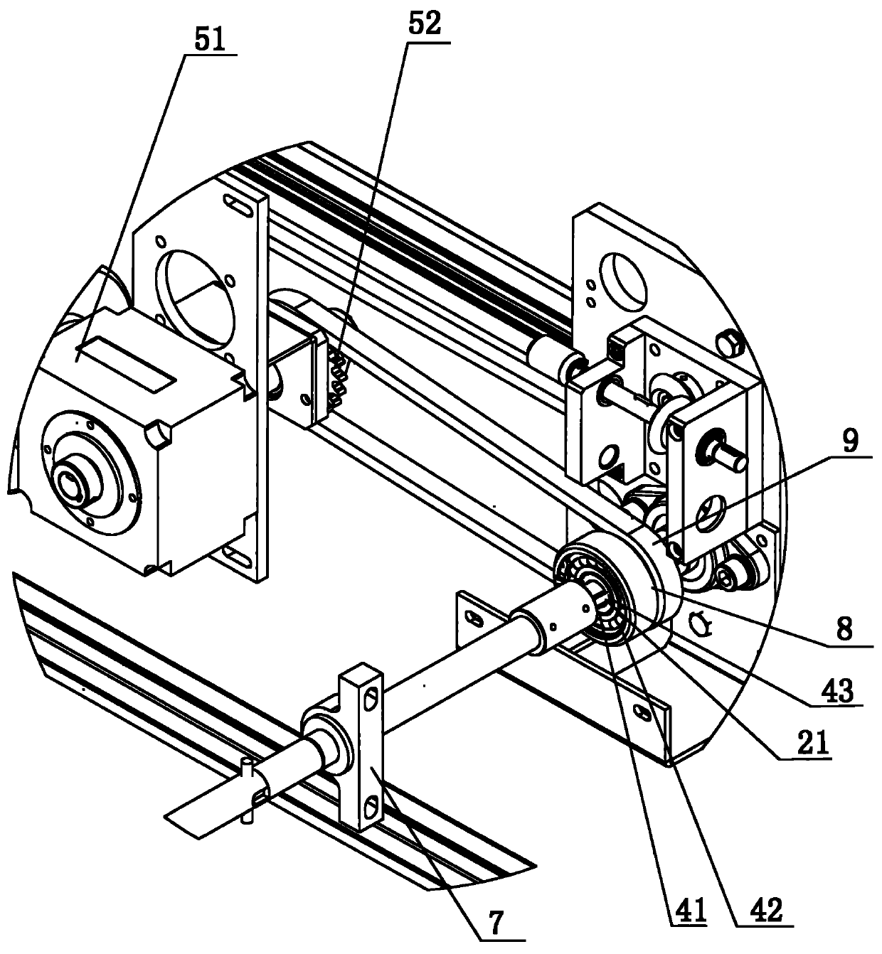 Manual board discharging device for reflow soldering furnaces