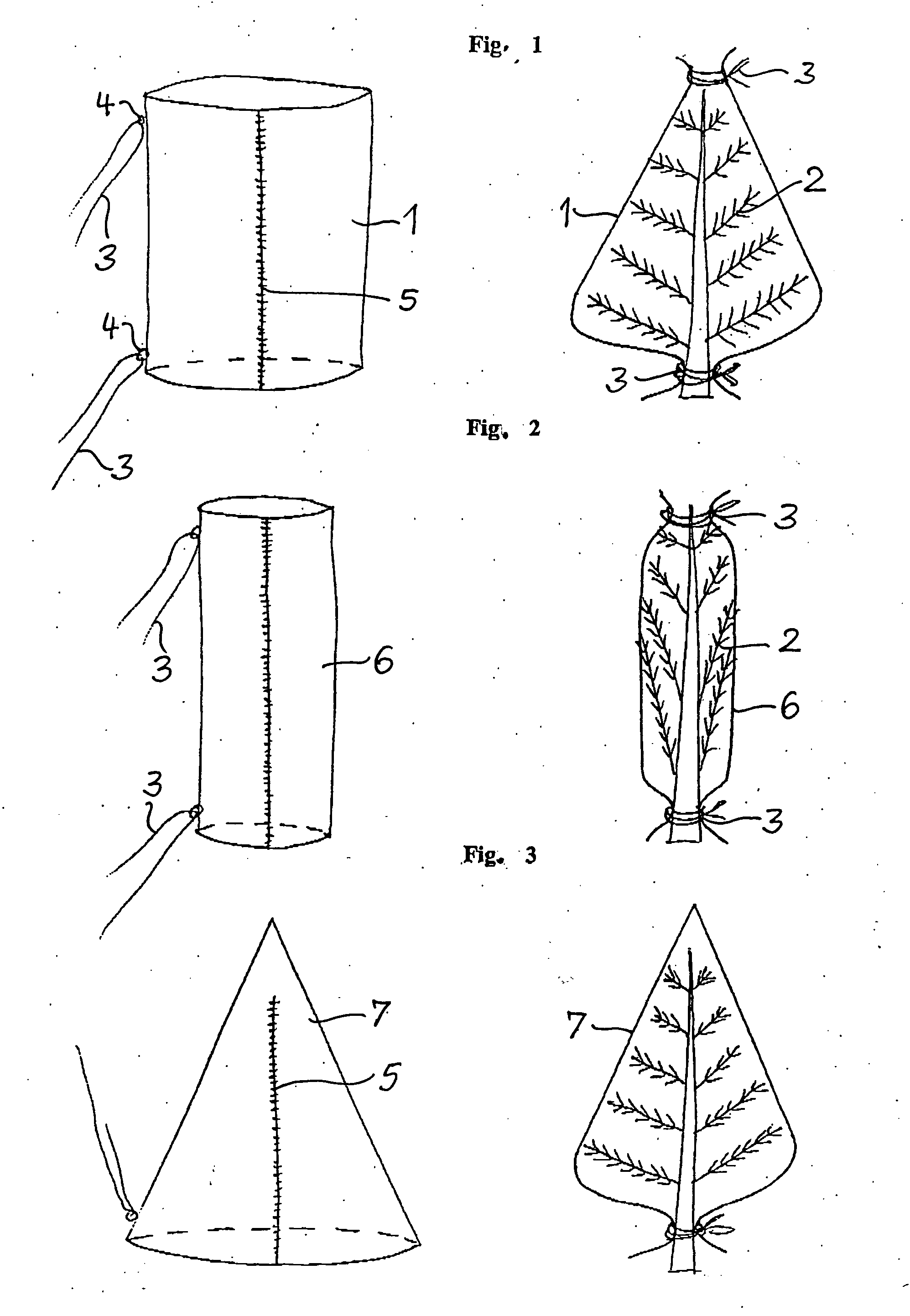 Transport cover for the disposal of Christmas trees