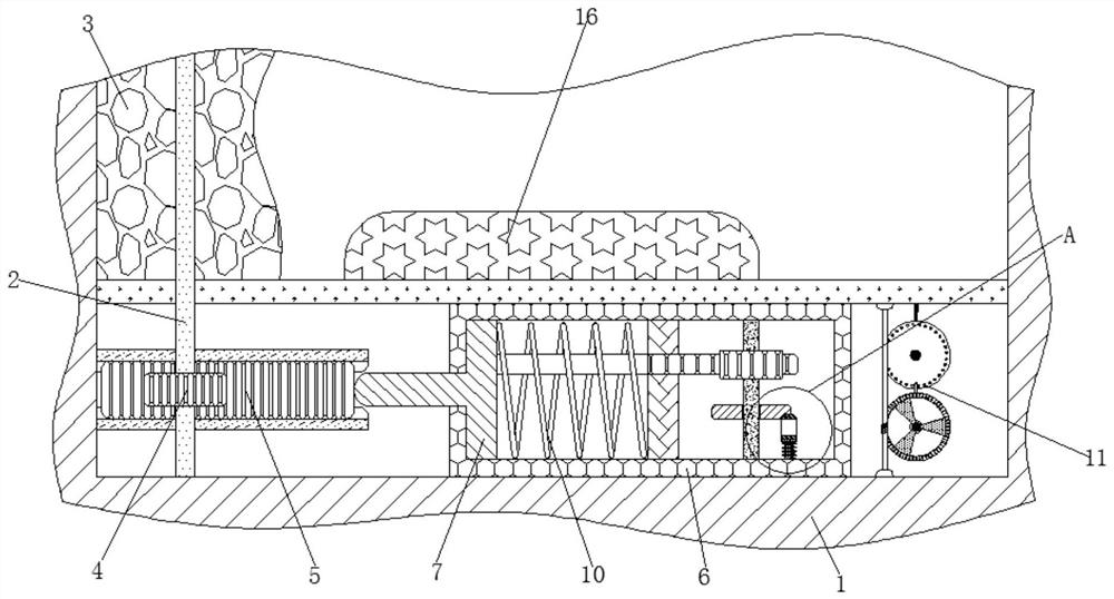 Express cabinet automatic door closing device based on gear transmission principle