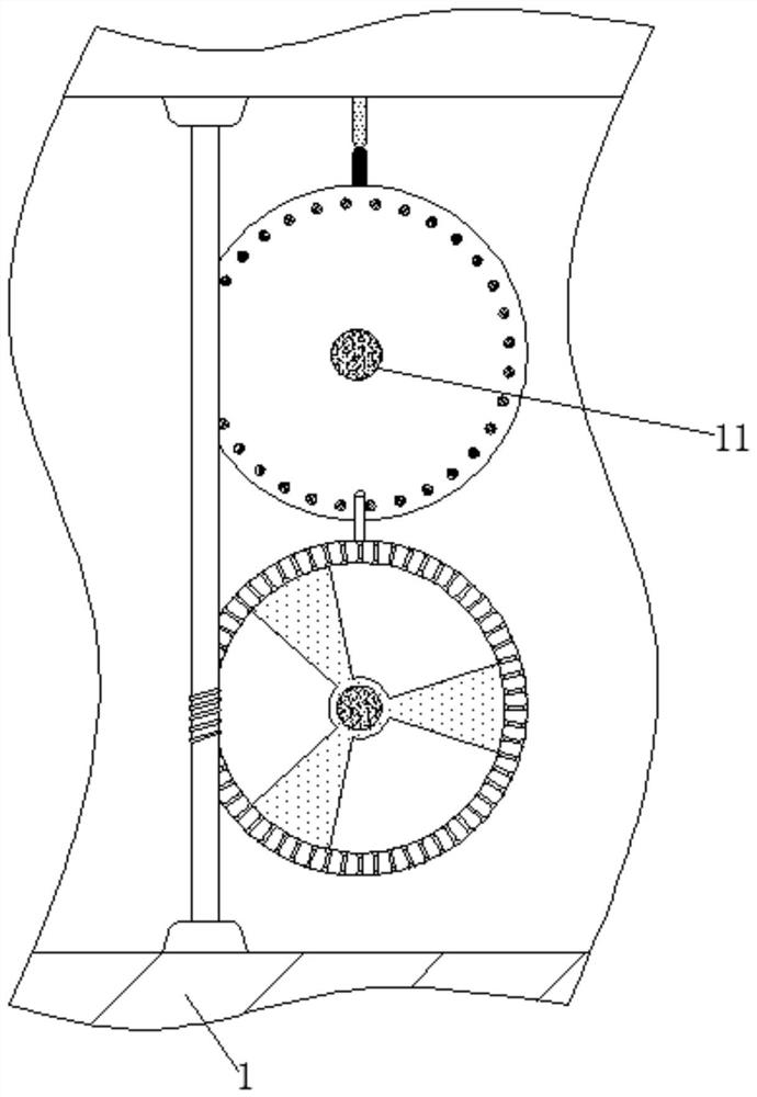 Express cabinet automatic door closing device based on gear transmission principle