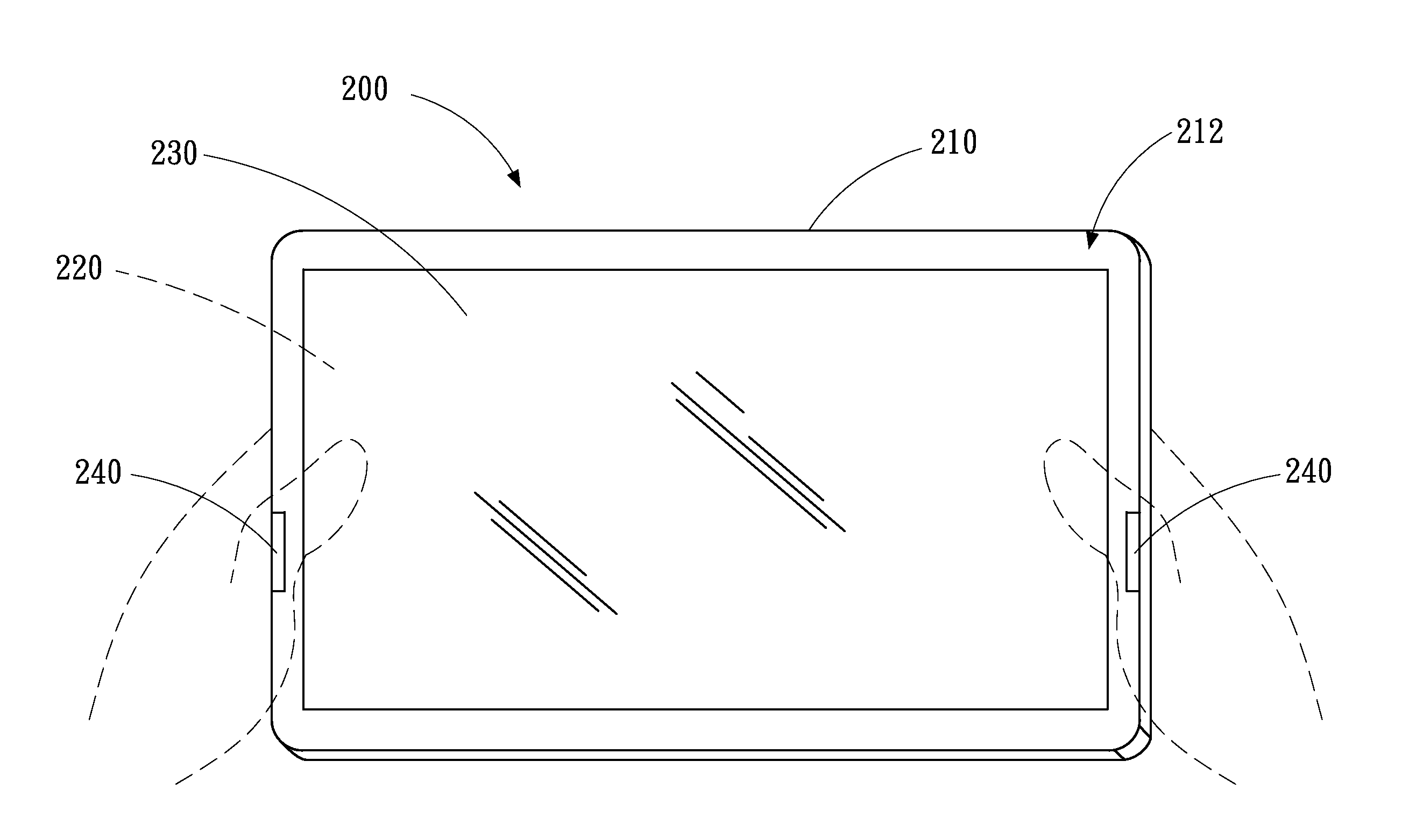 Touch display device and method for conditionally varying display area