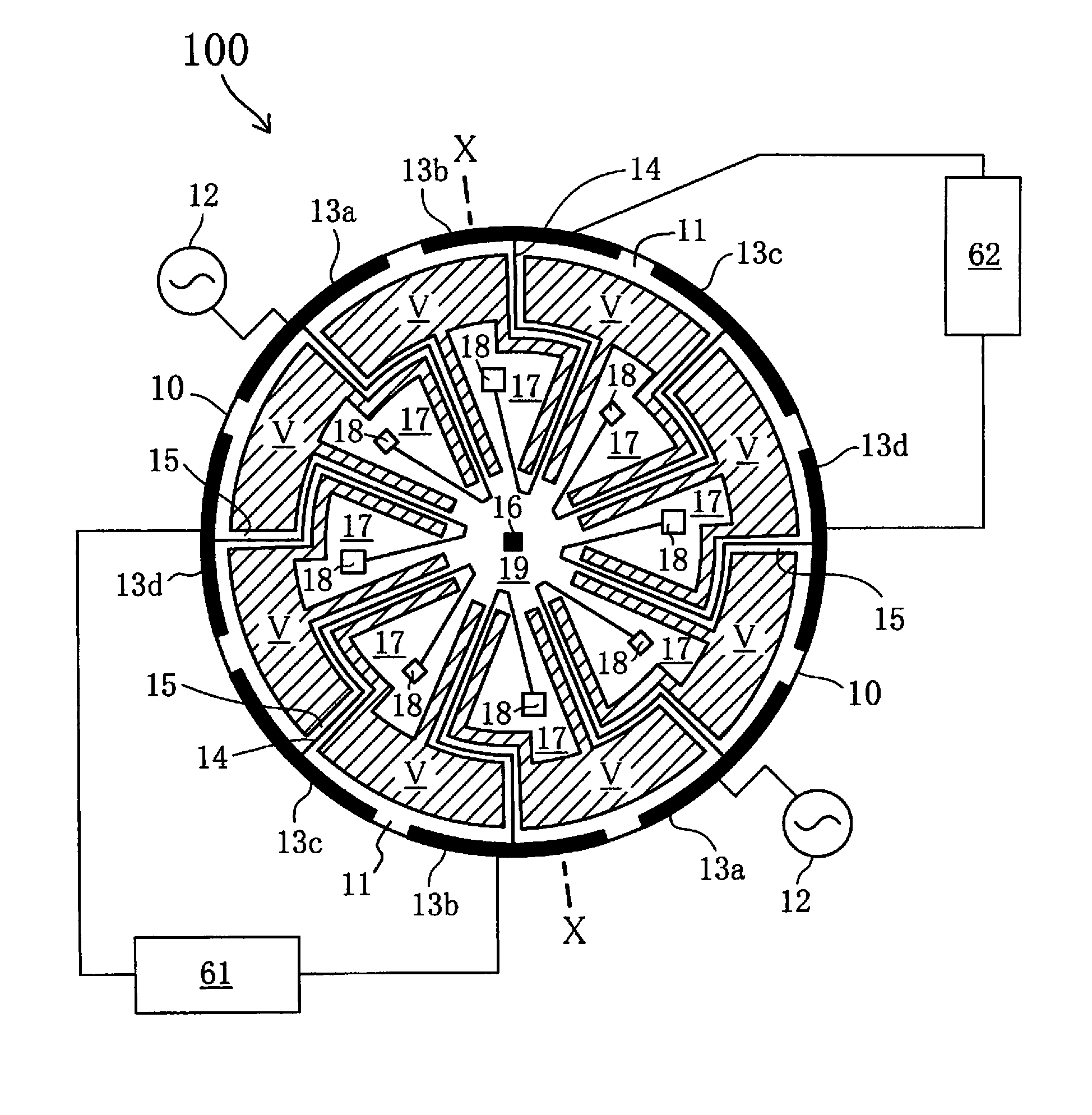 Vibrating gyroscope including piezoelectric film and method for manufacturing same