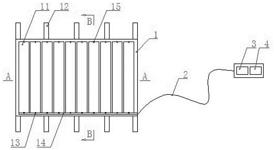 Inflating leg massage device provided with inflation and deflation electromagnetic valves and infrared heating layer