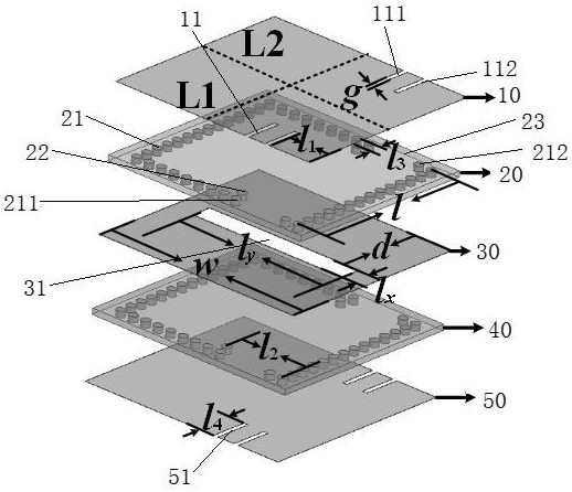 Balanced dual-mode bandpass filter based on double-layer substrate integrated waveguide
