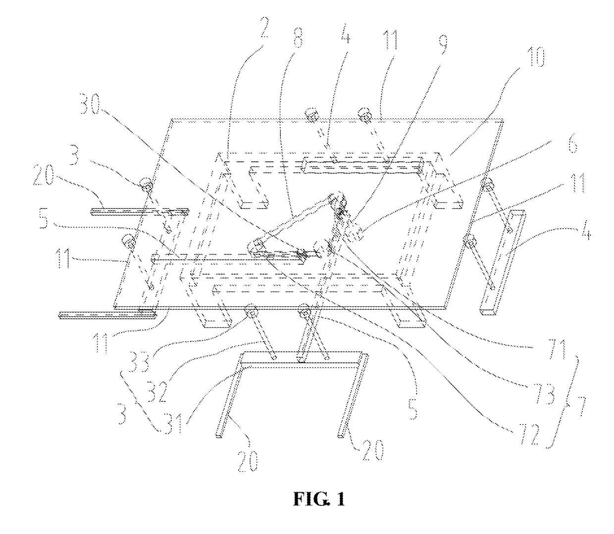 Positioning device for glass substrate