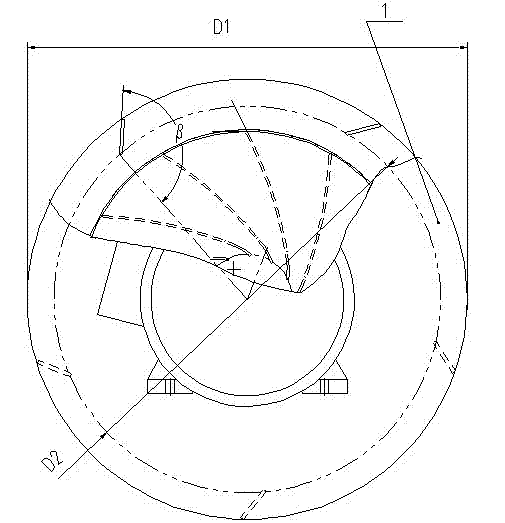 Efficient multi-air outlet energy-saving anti-explosion fan