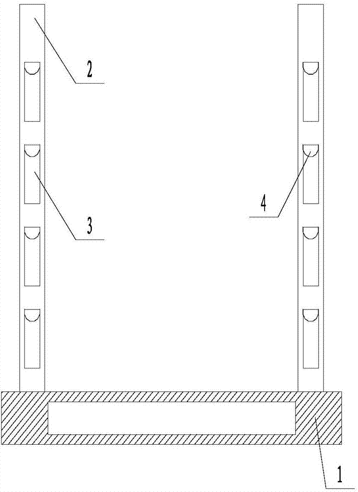 Device for storing large-roll fiber cloth