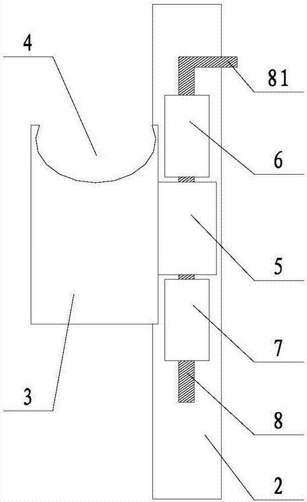 Device for storing large-roll fiber cloth