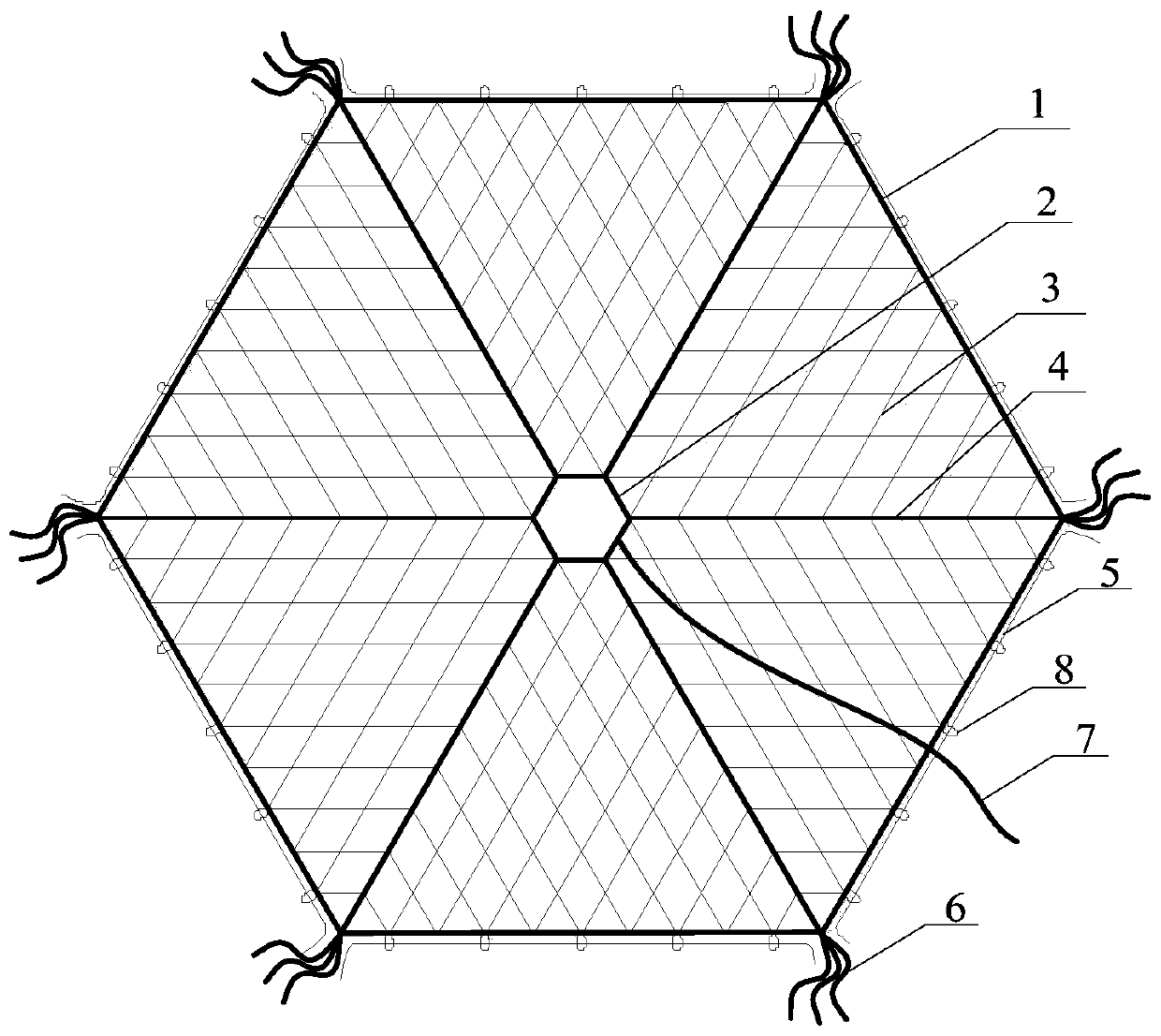 Net pack and method for folding and packaging space rope net