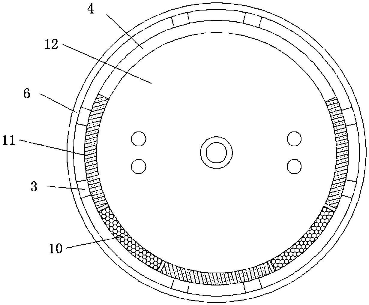 Circulating grinding and screening device for Chinese herbal medicines