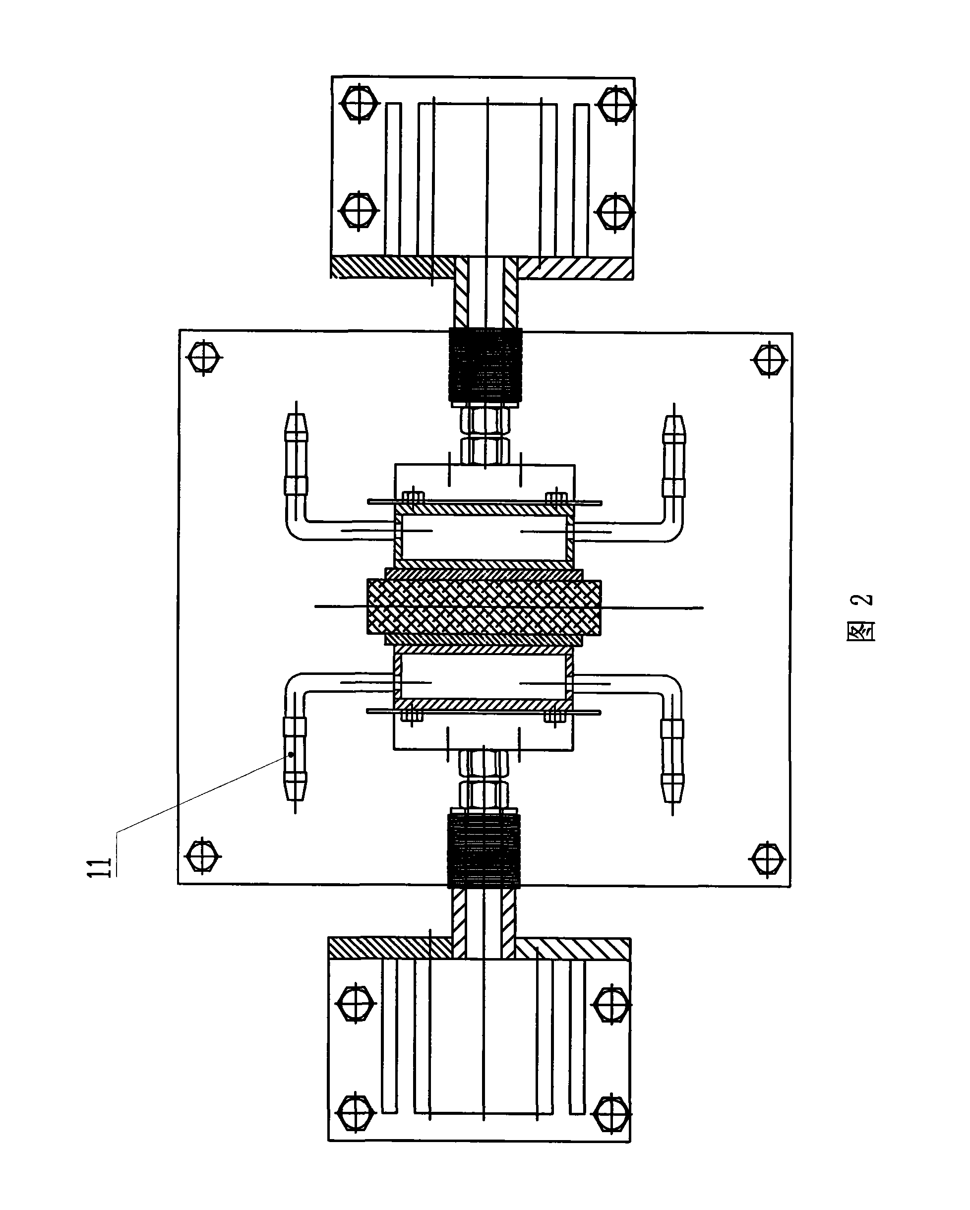 Quick change electrode device and induction heating device installed with the device