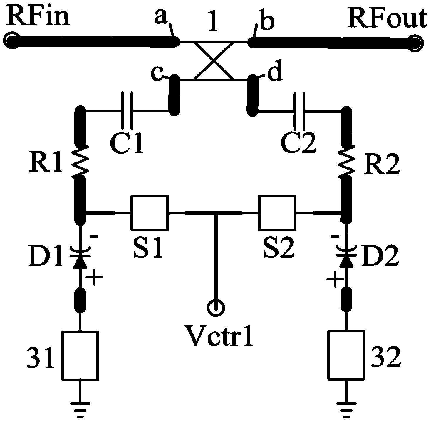 Quadric curve voltage-adjustment gain equalization circuit