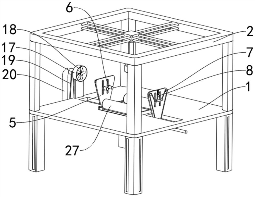 Surface laser engraving device for electronic product production and processing