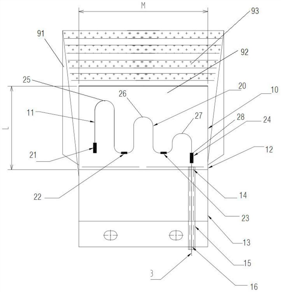 Shield tail brush abrasion real-time monitoring system, shield tunneling machine and manufacturing method