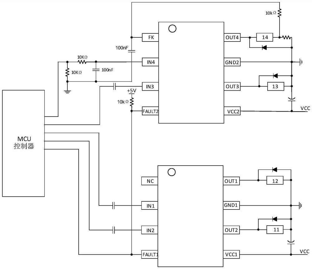 Integrated circuit special for driving and thermostat