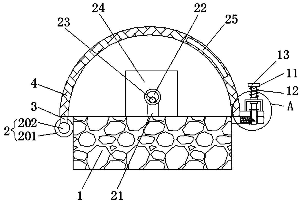 Protecting device used on intermediate wire drawing machine