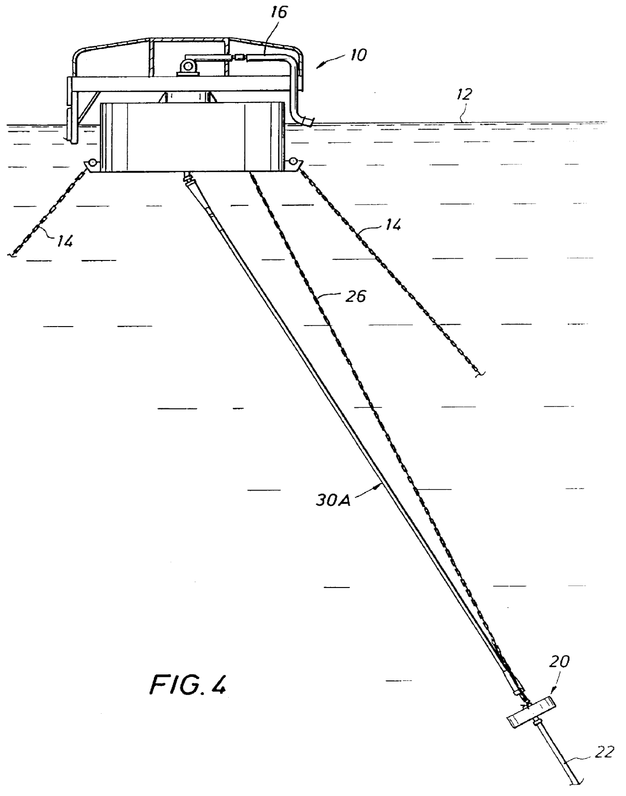 Submerged pipeline manifold for offloading mooring buoy and method of installation