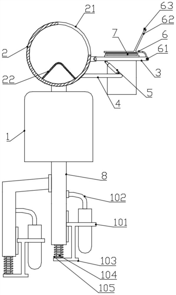 Urine collecting device for urinary surgery