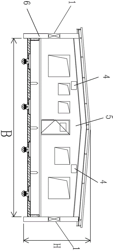 Winter fresh air system for large-scale pig houses in severe cold and cold regions