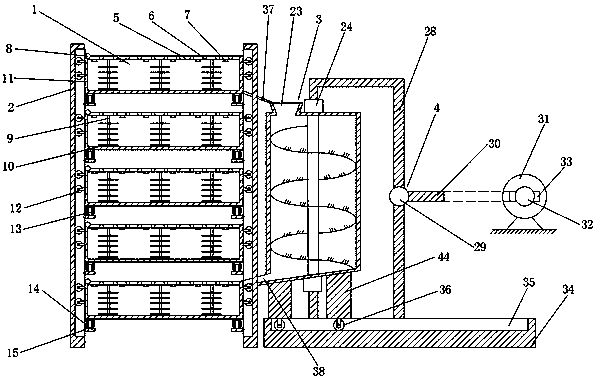 Automatic LiuPao tea fermenting device capable of randomly moving