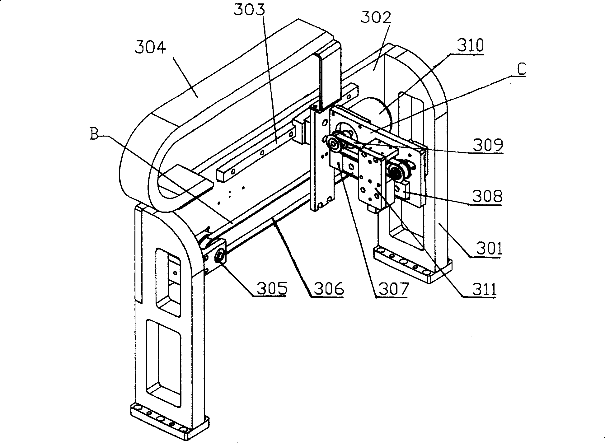 IC full-automatic method for testing brede and full-automatic holding tray type machine for testing brede