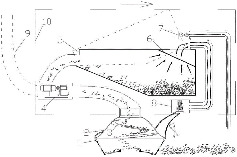 Submarine ore collecting vehicle and ore collecting method thereof