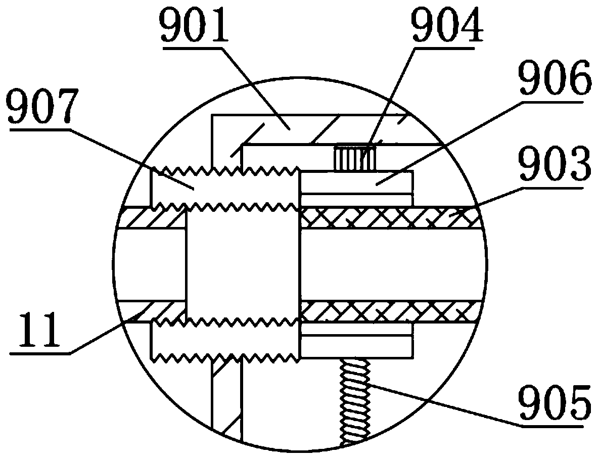 Composite hammerhead pouring device and using method thereof