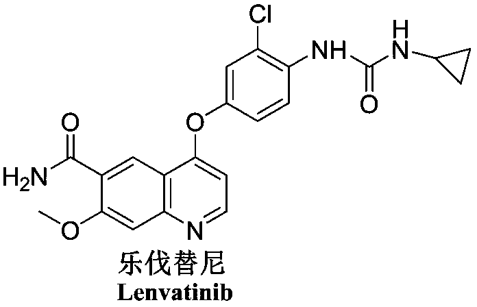 Lenvatinib intermediate, preparation thereof and preparation of lenvatinib