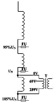 Non-contact on-load automatic voltage regulation distribution transformer and method for automatic voltage regulation