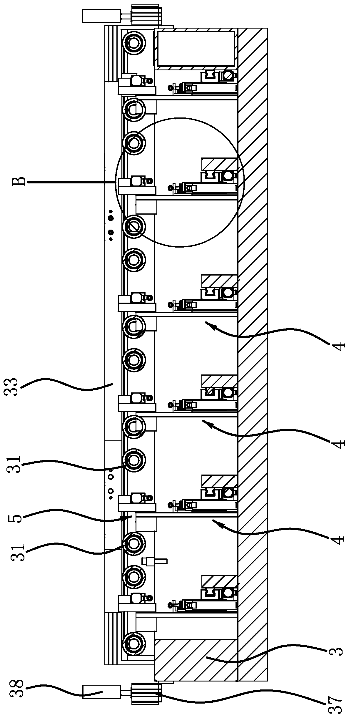 Overturning mechanism of engraving and milling machine