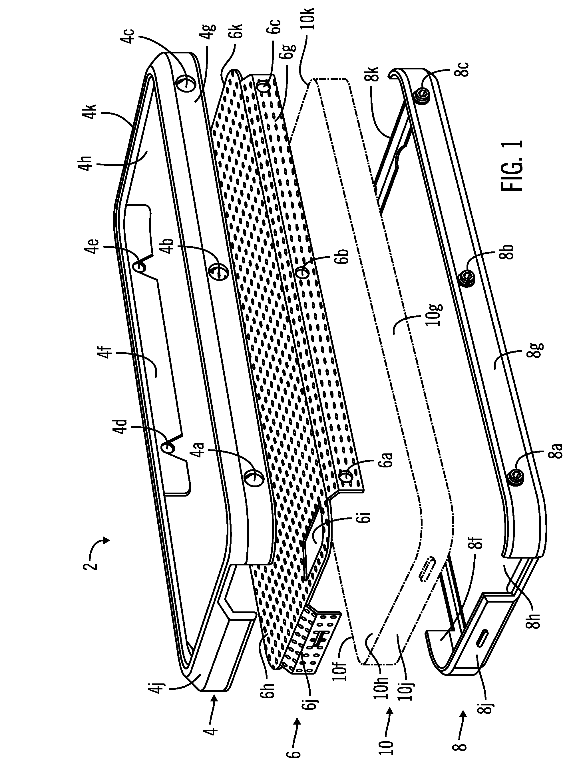 Case for a portable electronic device having rims and a material