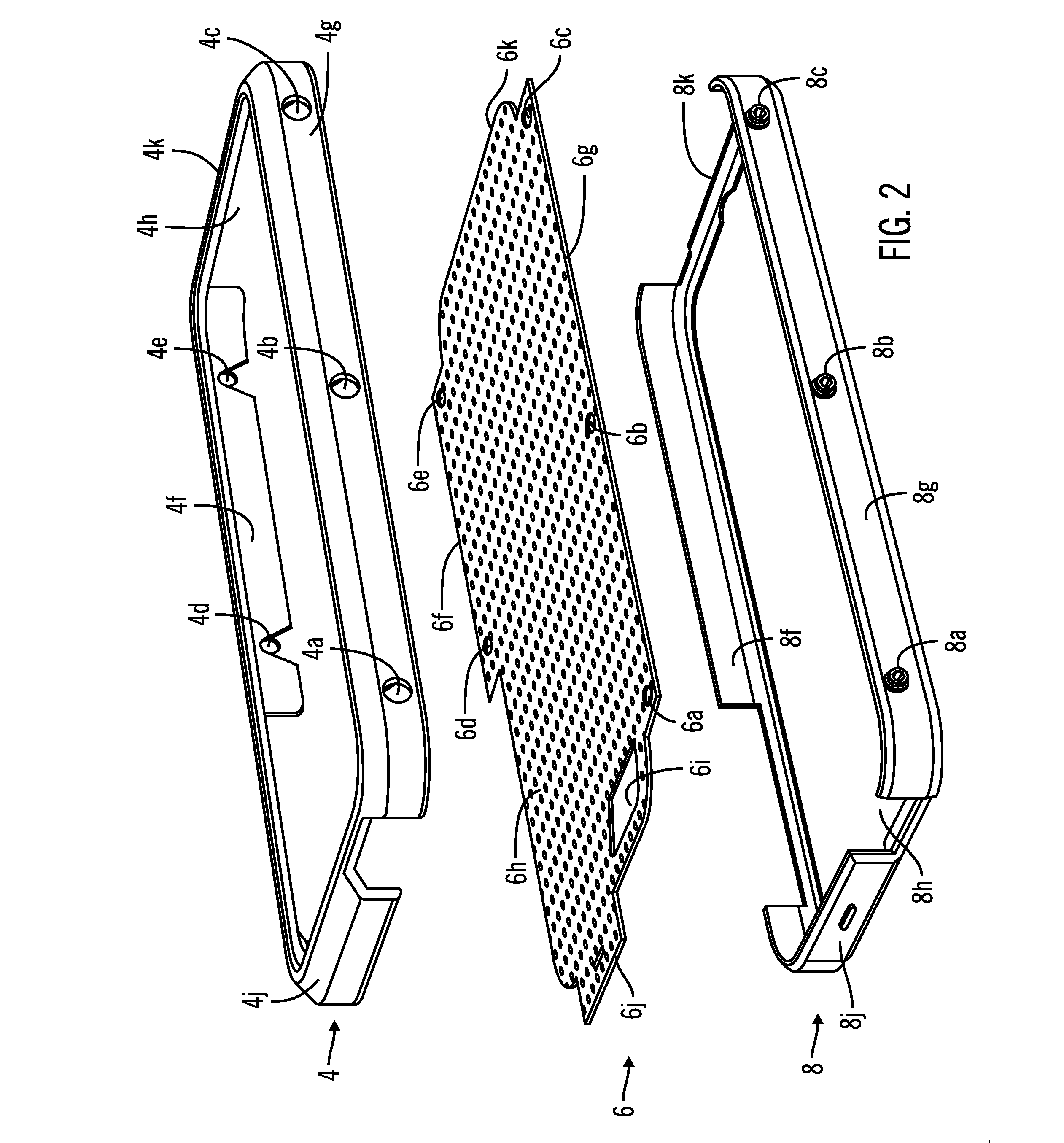 Case for a portable electronic device having rims and a material