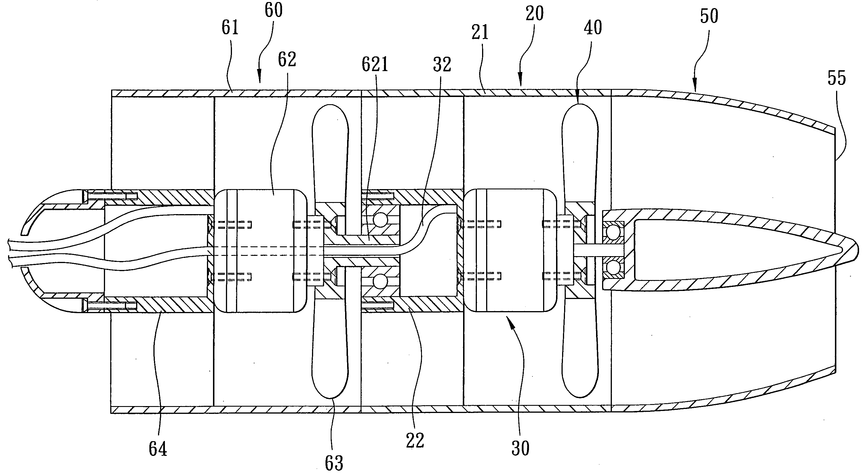 Ducted fan assembly for radio-controlled model