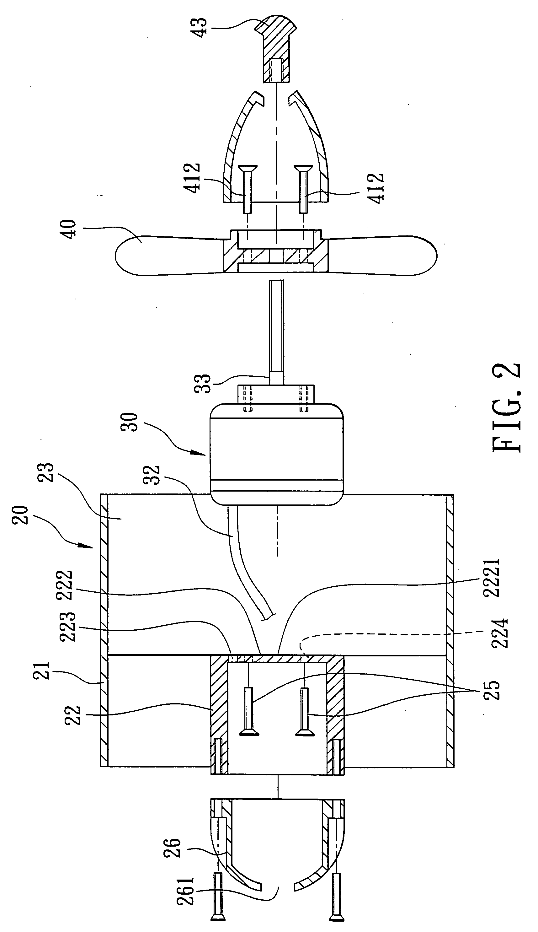 Ducted fan assembly for radio-controlled model