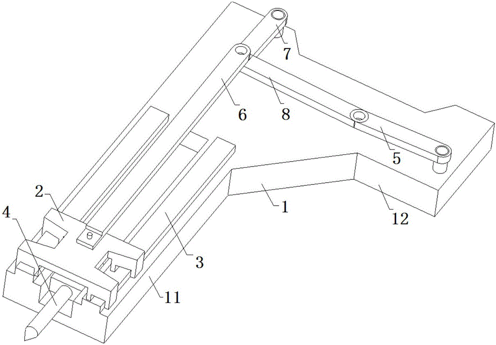 Connecting rod drive type punching mechanism