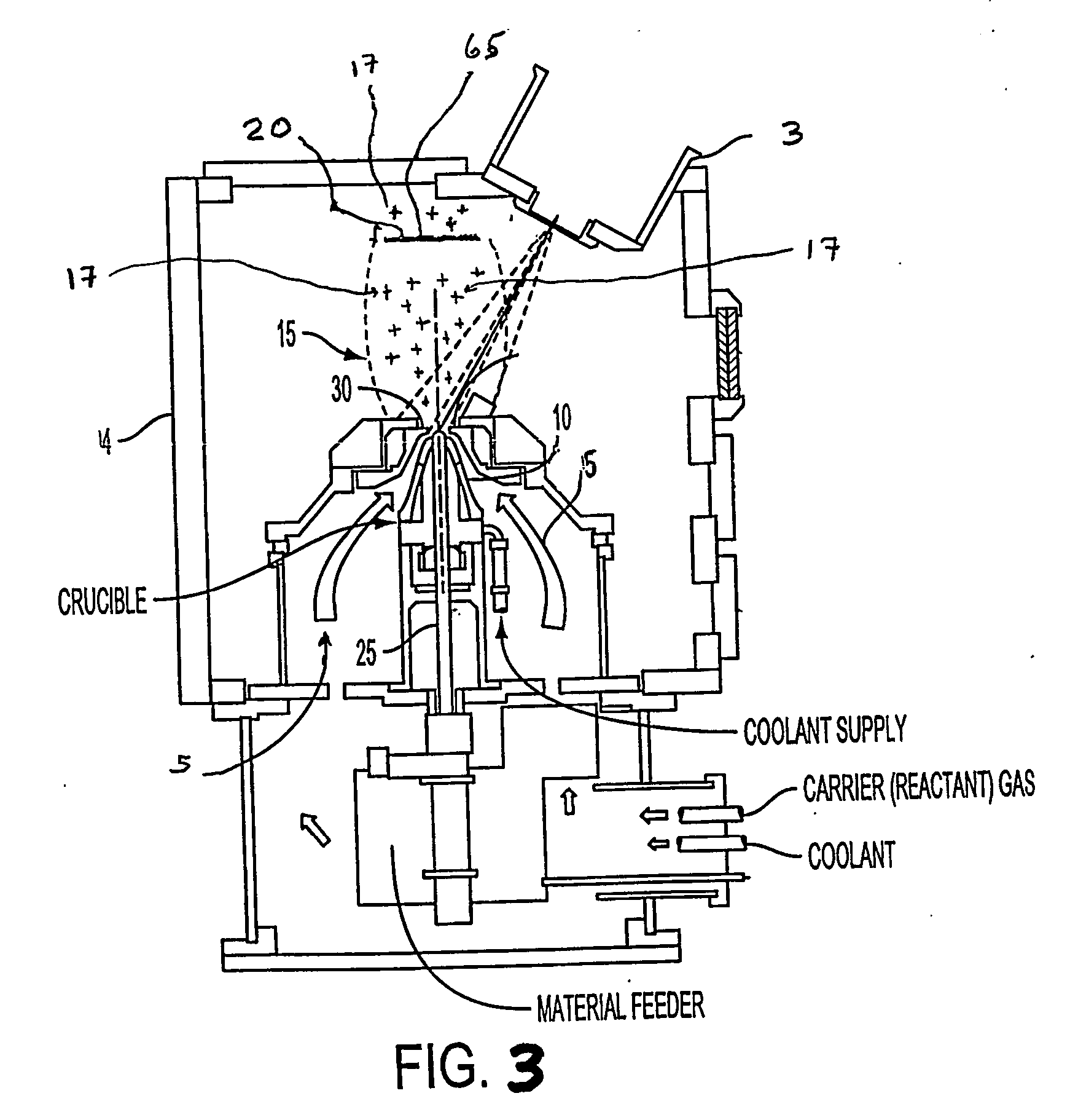 Apparatus and method for high rate uniform coating, including non-line of sight