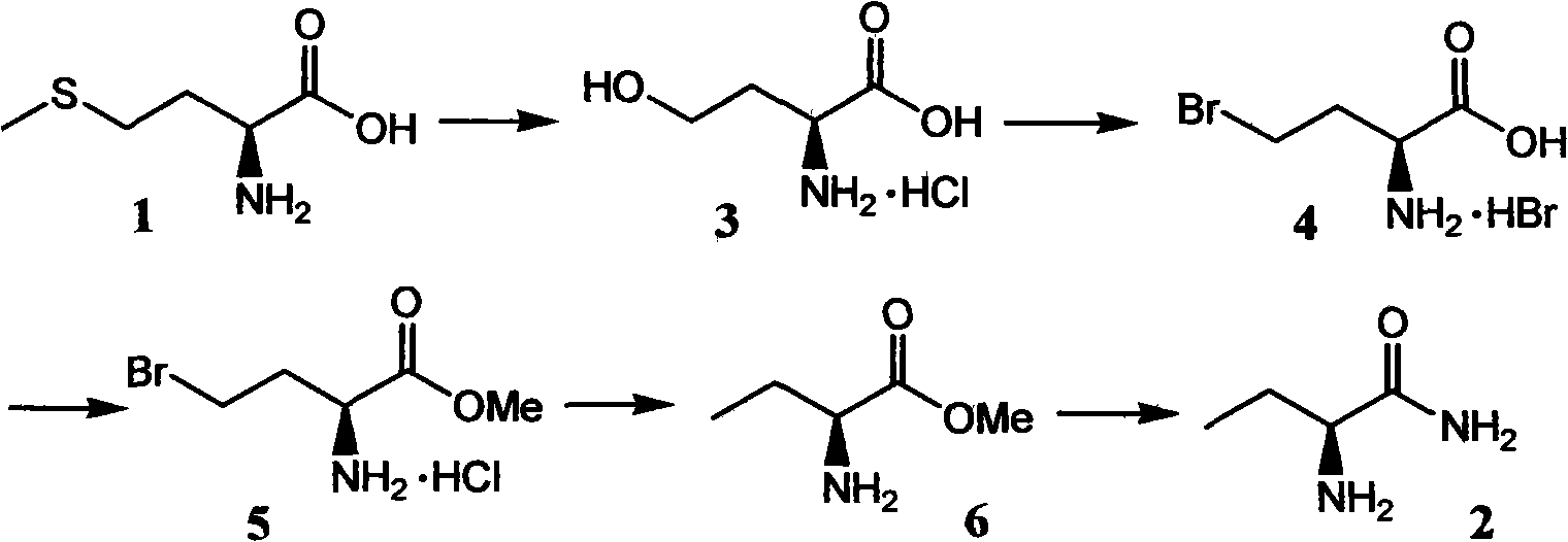 Production method of S-2-aminobutanamide