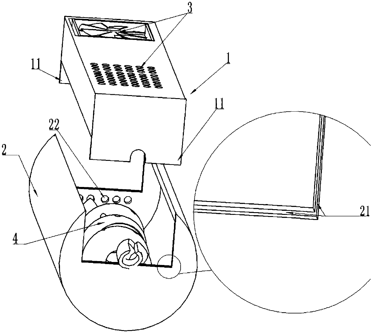 Elastic curly hair blowing device