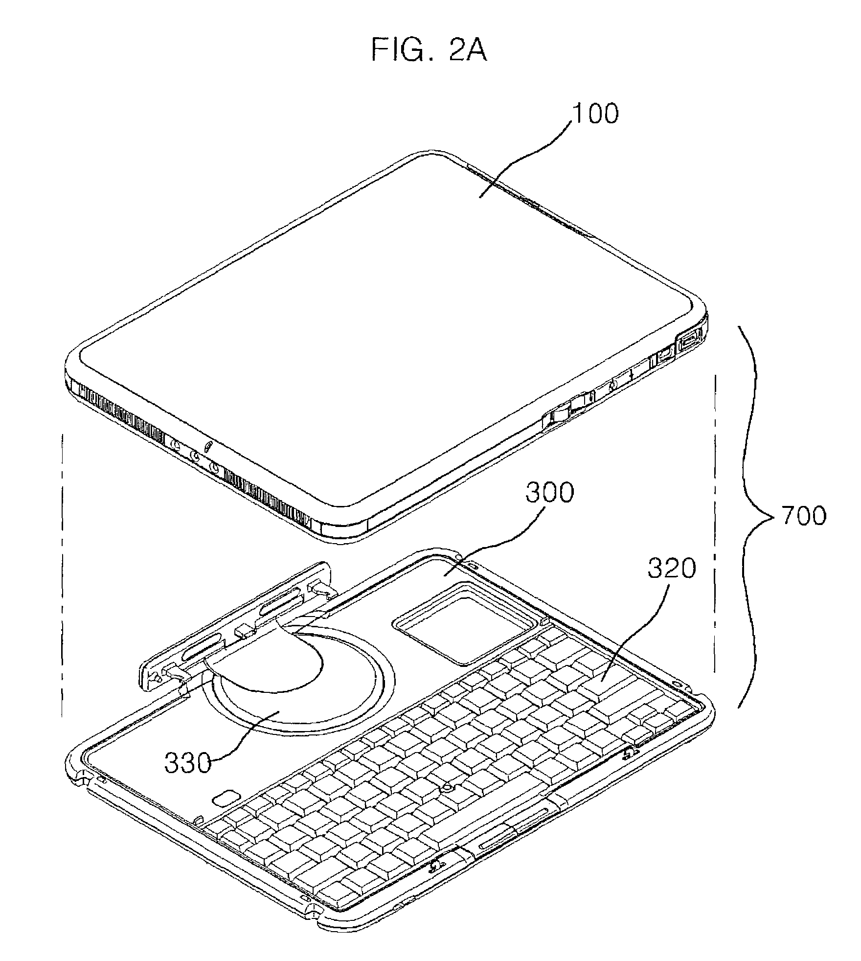 Docking station for a portable computer
