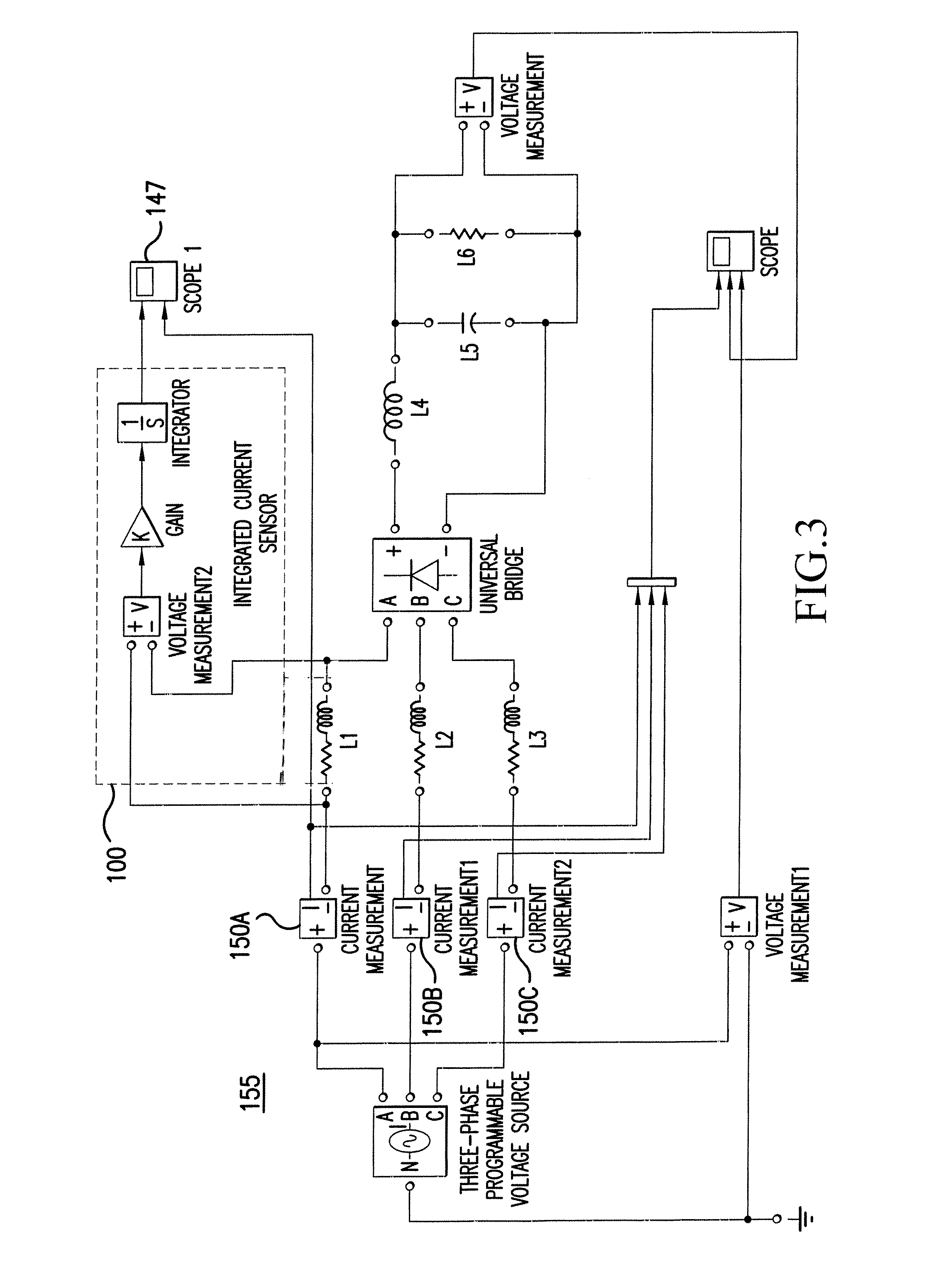 Method and apparatus for AC integrated current sensor