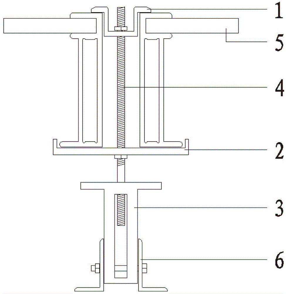 Height-adjustable photovoltaic component bracket structure